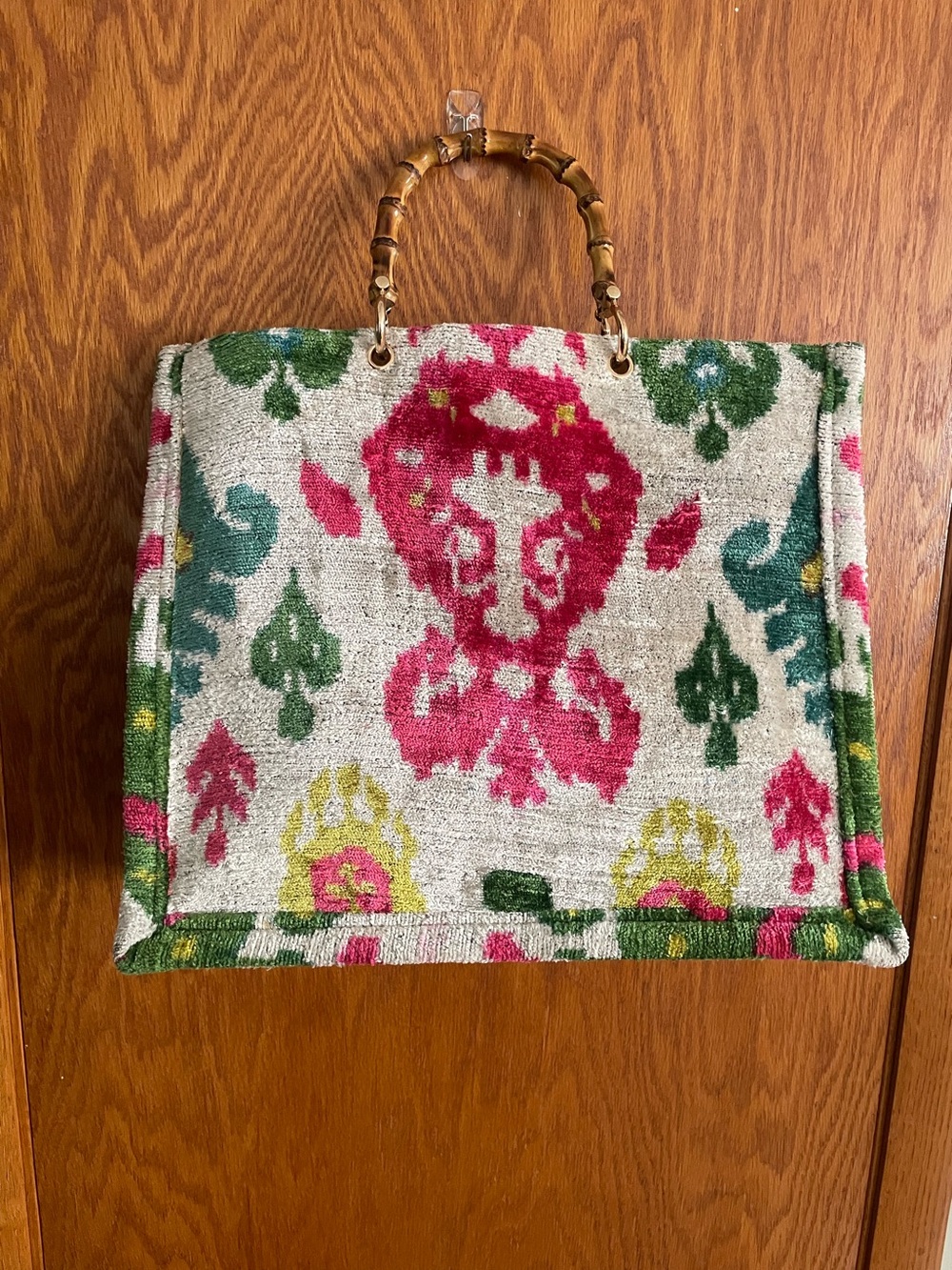 Wolf & Willa Large Tote Bamboo Handle - Picture 2 of 11